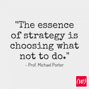 strategy is choosing what not to do