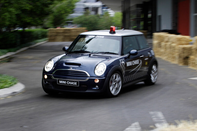 Stunt Helps Mini Stand Out at Motor Show