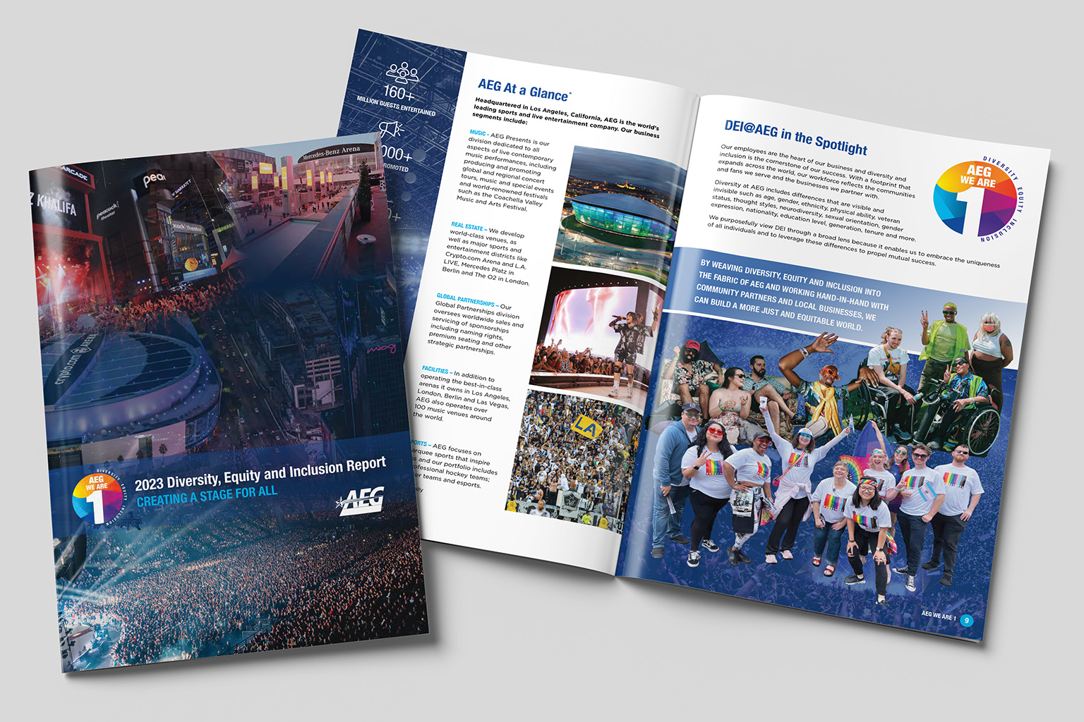 DEI Report Design for AEG Worldwide