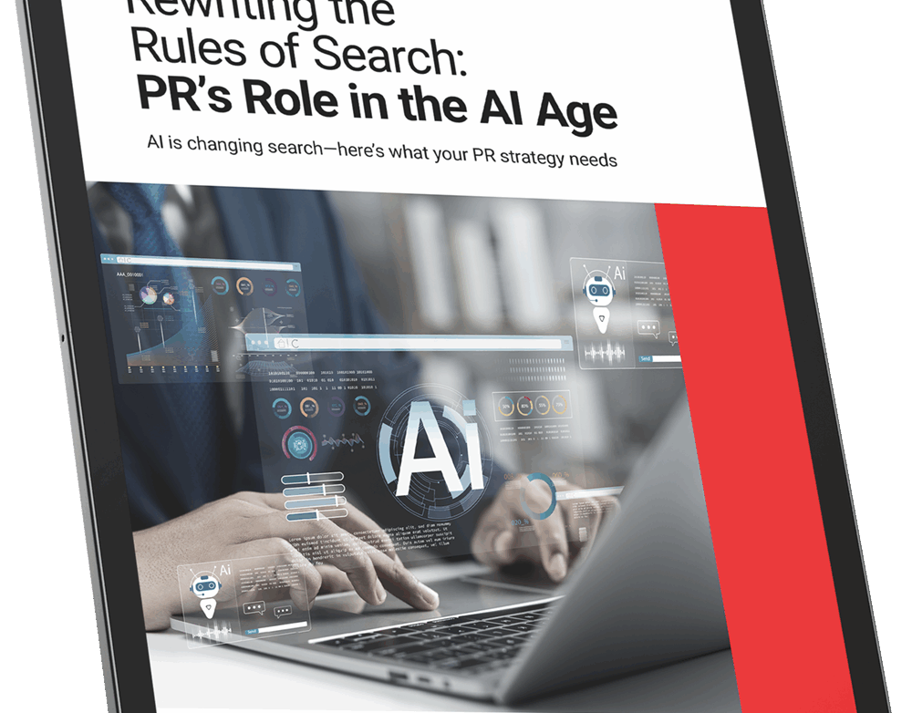 AI PR strategies for brands guide cover