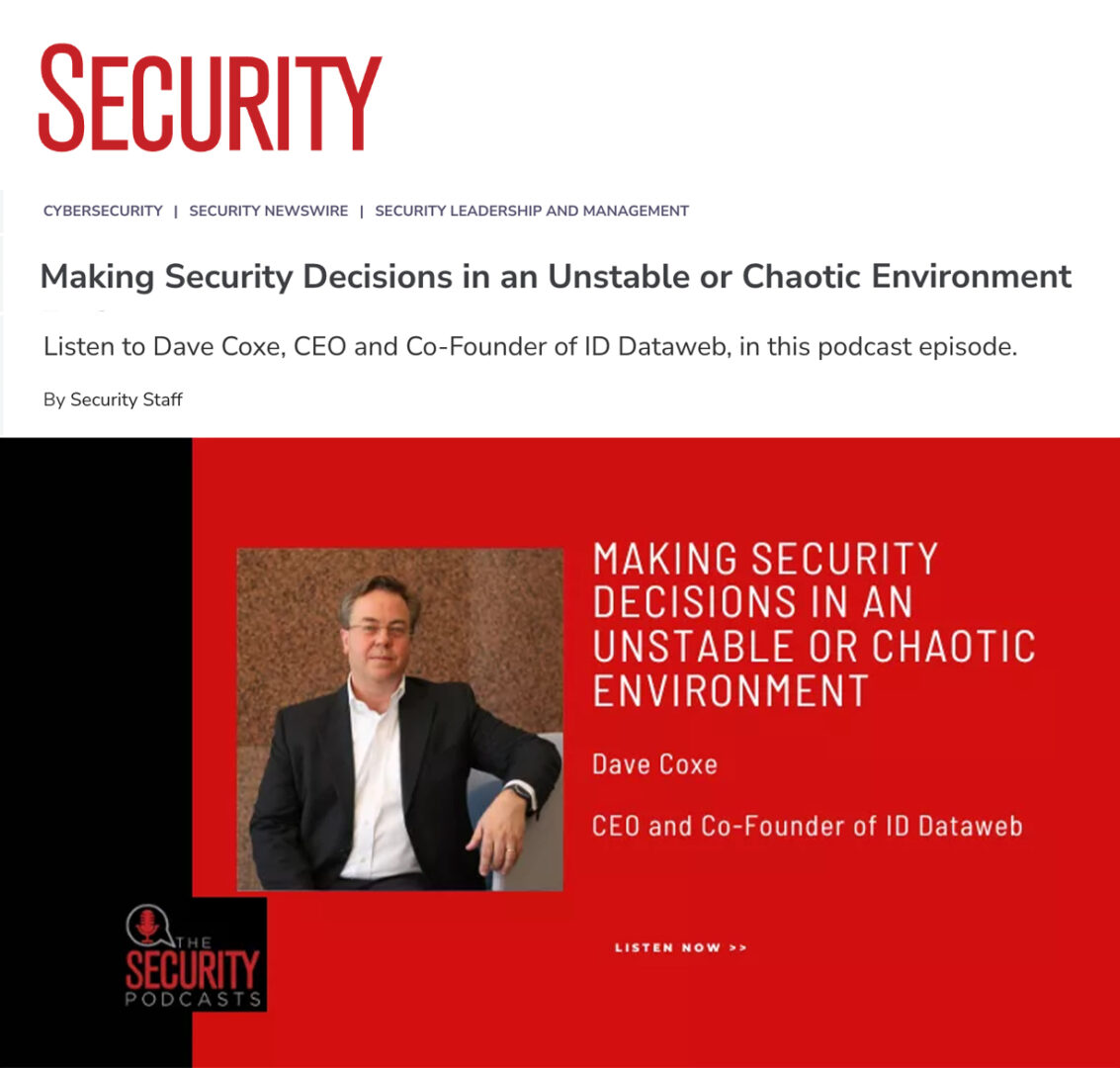 ID Dataweb Case Study Strategic Cybersecurity PR Security Magazine