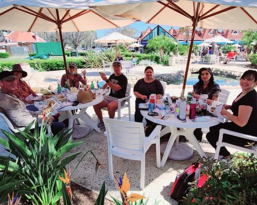 WOC team having lunch